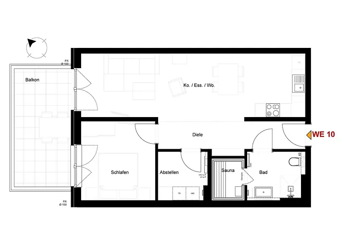 Dorumer Sielhuus 10 - Sauna Und Balkon, Strandnah * Dorum